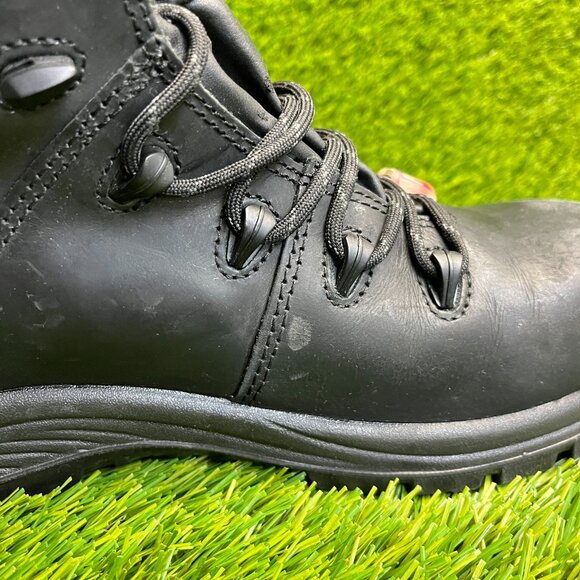 Avenger Framer Mens Size 9 Black Leather Composite Safety Toe Work Boots Shoes main image 8